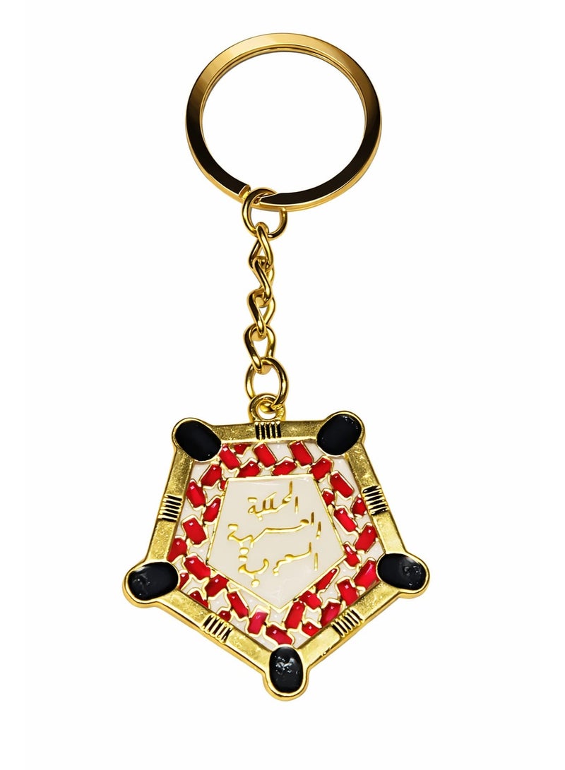 ميدالية مفاتيح تراثية بتصميم السدو , المملكة العربية السعودية , ميدالية ليوم التأسيس - Image 1